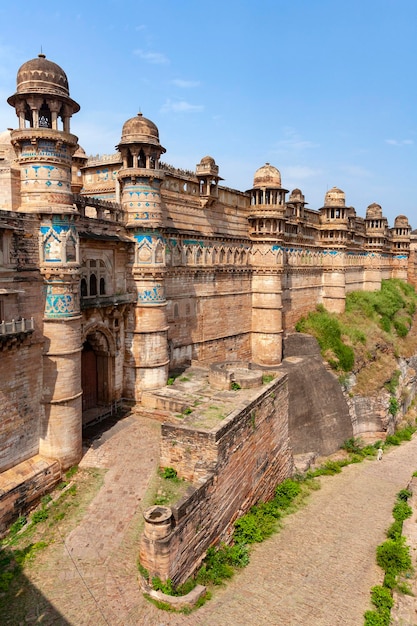 Gwalior Fort in de stad Gwalior Madhya Pradesh India