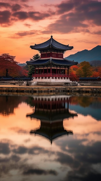 韓国のソウルにあるGyeongbokgung宮殿