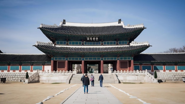 Foto il palazzo di gyeongbokgung