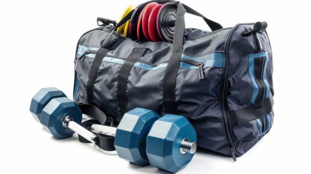 Gym Bag Dumbbells and Weights