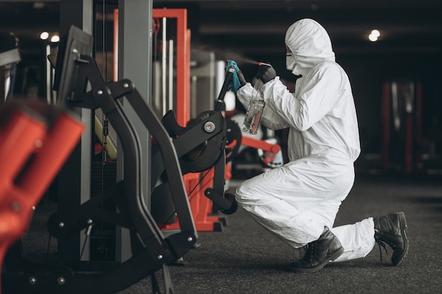 Gym cleaning and disinfection