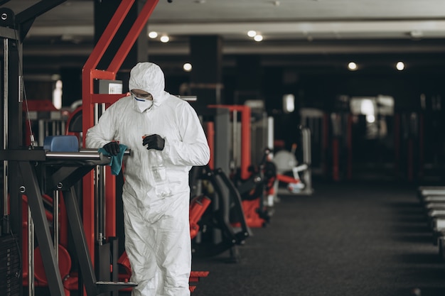 Gym cleaning and disinfection