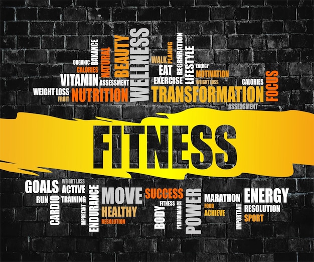 Photo gym fitness background