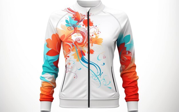 Gym Jacket Design on White Background