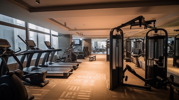 The gym at the jw marriott mumbai