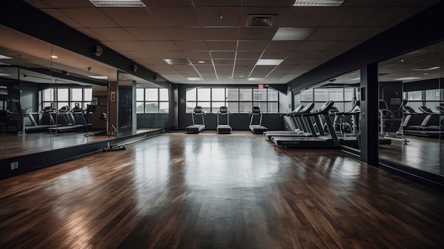 The gym at the new york fitness center