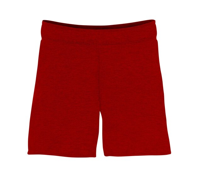 Premium Photo | Gym shorts isolated red