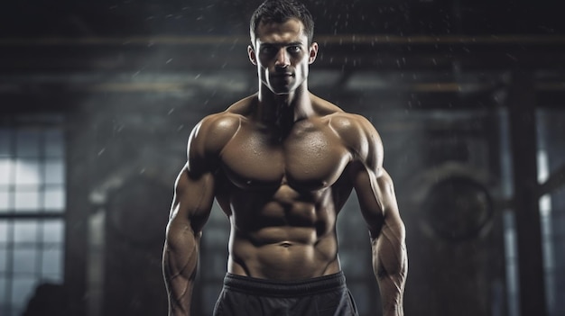 gym stock photo hypertrophy male fitness fitness trainer male