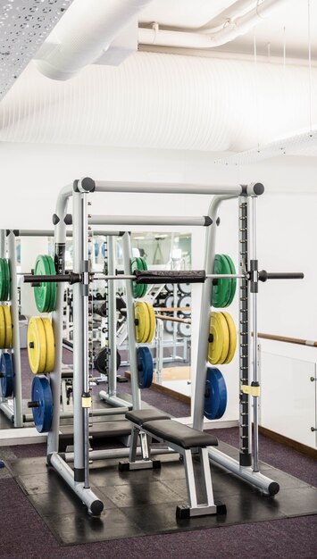 Gym with no people interior