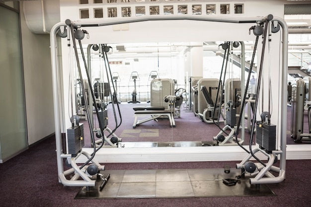 Gym with no people interior