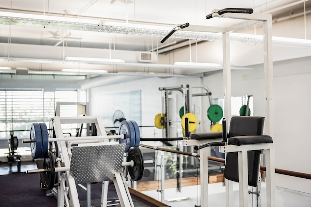 Gym zonder menseninterieur