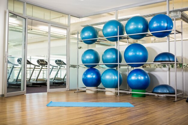 Gym zonder menseninterieur