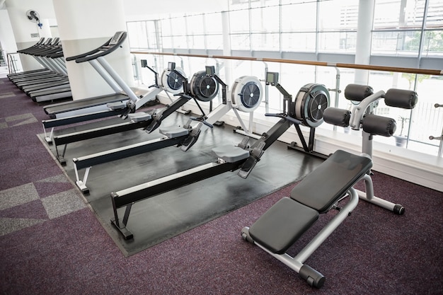 Gym zonder menseninterieur