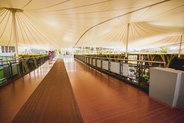 Gymnasium and Exercise yard with a running track and anaerobics yard above the mall