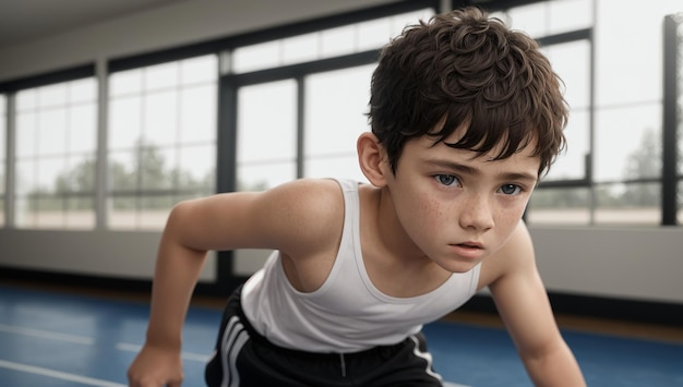 Foto gymnasiumtraining voor jongens