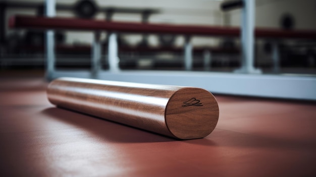 Gymnastics pommel horse in clean empty gym