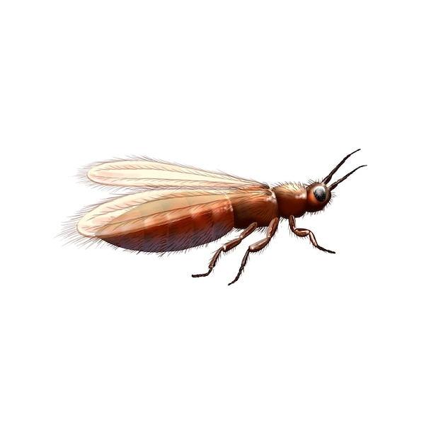 写真 gymnospollistrips 古代の昆虫