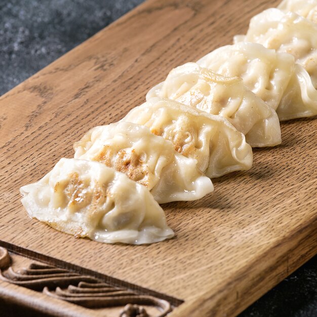 Gyozas potstickers asian dumplings