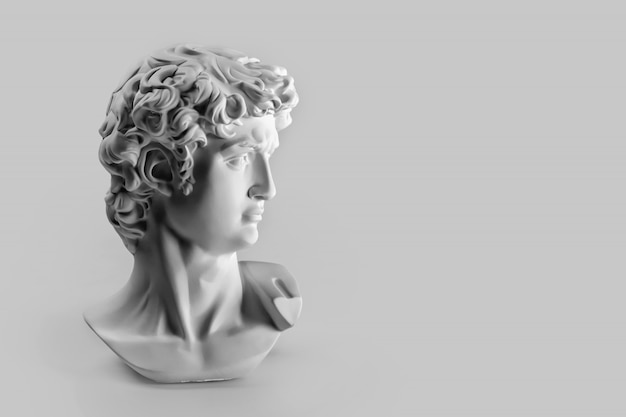 写真 ダビデの頭の石膏像