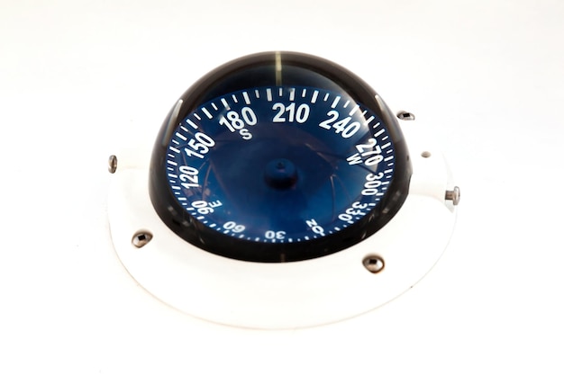 Photo gyro compass on an expensive yacht closeup yacht navigation equipment