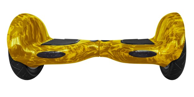 Gyroscooter isolated yellow