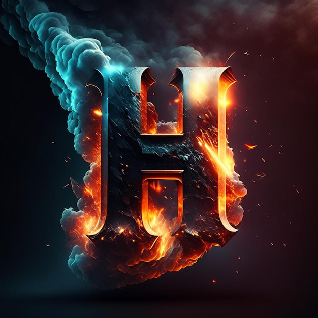 H logo design or letter H logo or H monogram logo design