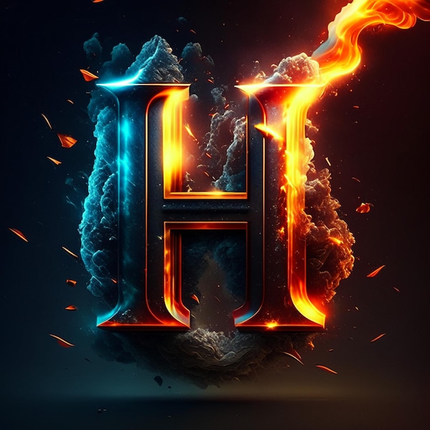 H-logo-ontwerp of letter H-logo of H-monogram logo-ontwerp