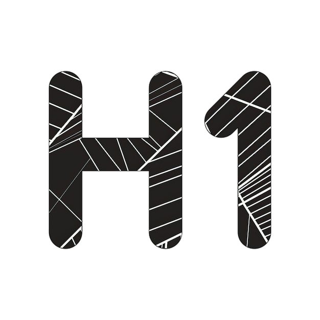 h1 icoon foto met abstracte textuur donkere moderne