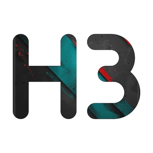 h3 icon diagonal black green red