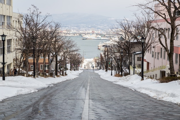 Foto pendio di hachiman-zaka a hakodate