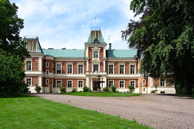 Hackeberga sweden july 22 2017 the old castle of hackeberga built in 1873 in late renaissance style and located near to malmo city in skane sweden