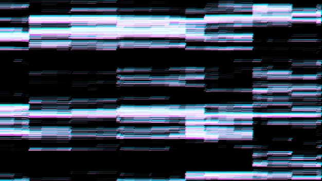 Hacked computer screen with glitch effect Error templates with distortion lines Abstract digital background with noise waves 3D rendering