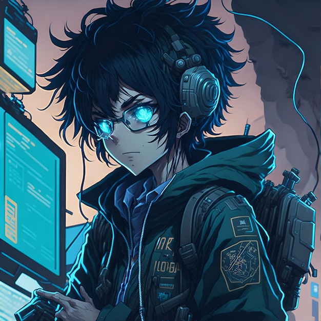 hacker anime