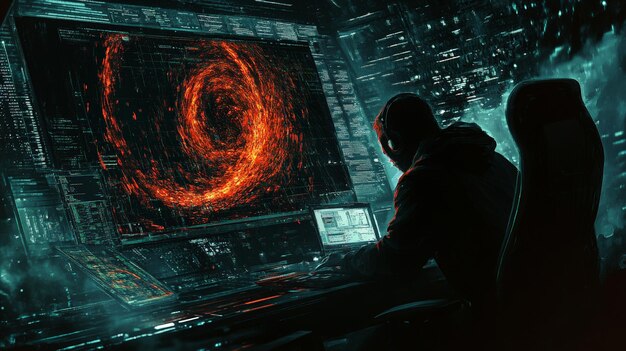 a hacker deploying a worm to exploit vulnerabilities across a network spreading rapidly and causing widespread damage