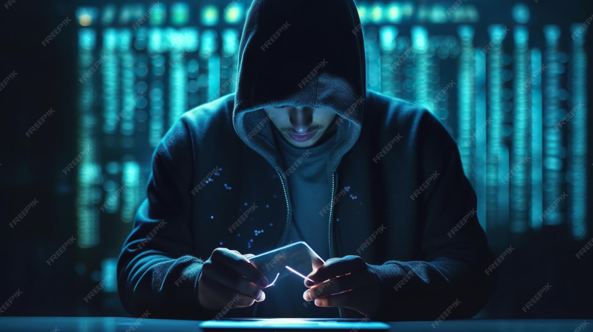 Premium AI Image | hacker hacking computer hacker hacker greyhat hacker ...
