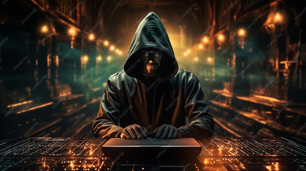 Premium Photo | Hacker programmer using computer with abstract html ...