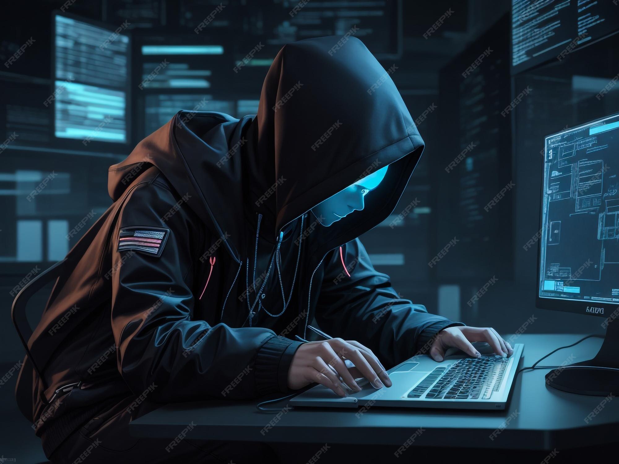 Premium Photo | Hacker using laptop computer with html code and map ...