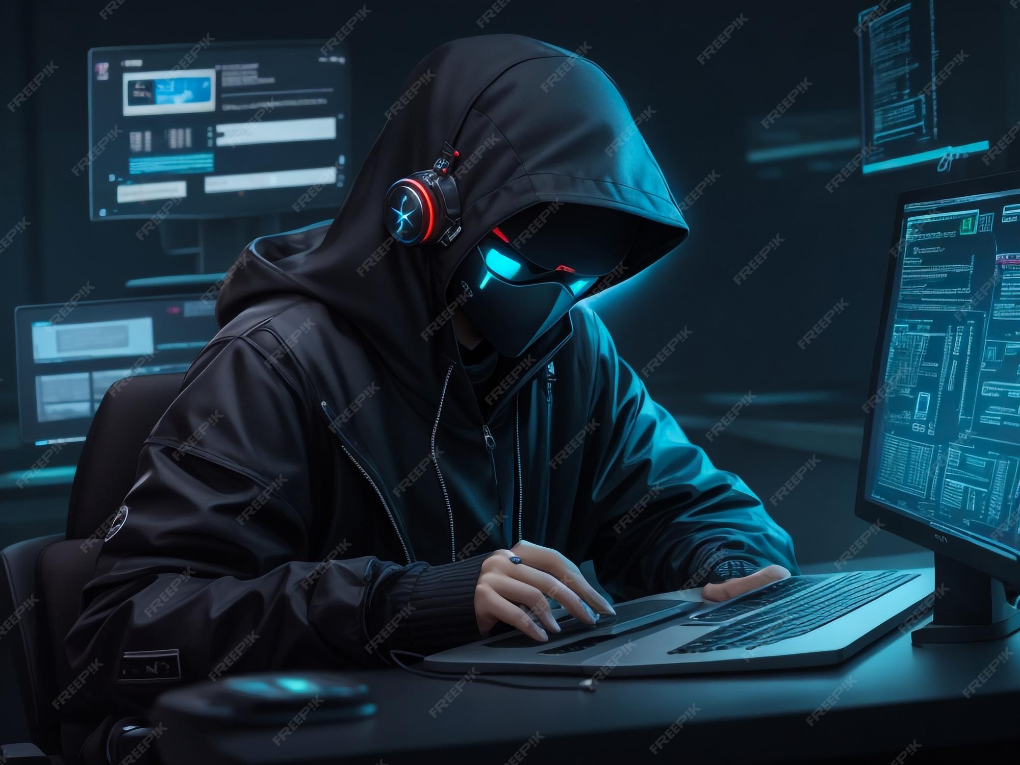 Premium Photo | Hacker using laptop computer with html code and map ...
