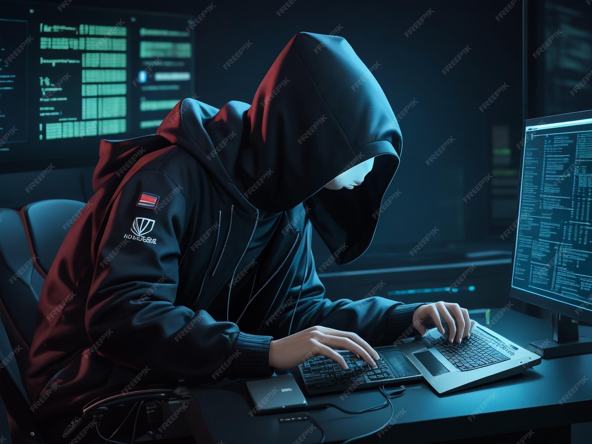 Premium Photo | Hacker using laptop computer with html code and map ...