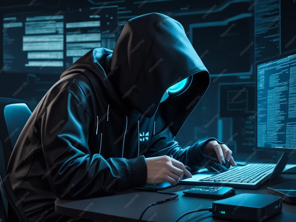 Premium Photo | Hacker using laptop computer with html code and map ...