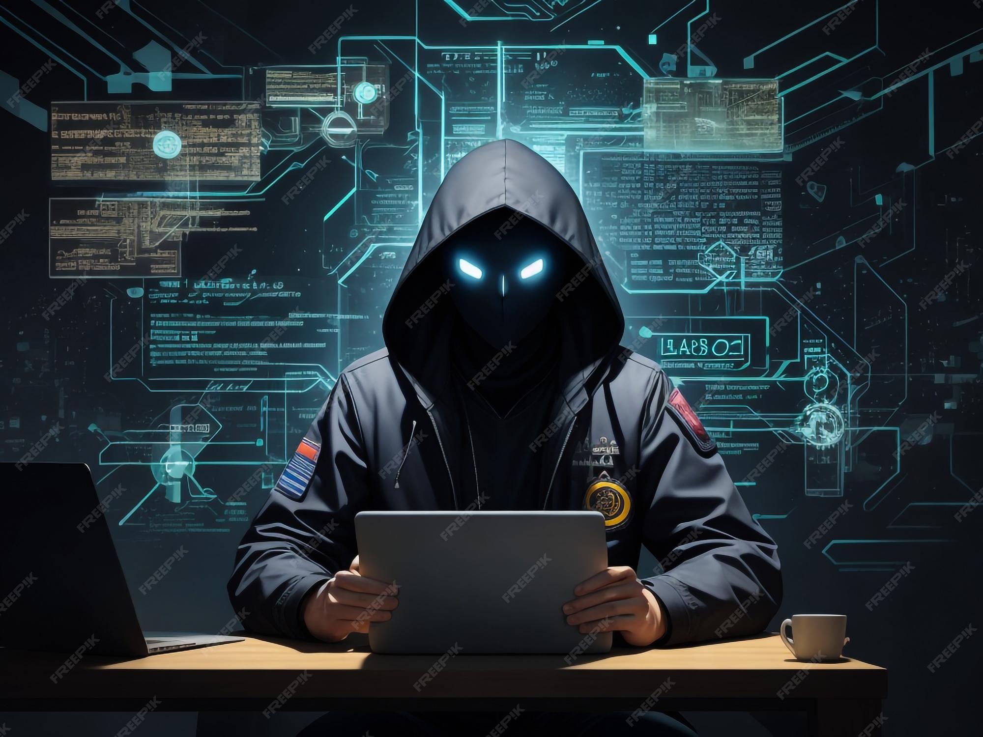 Premium AI Image | Hacking and attack concept Hacker using abstract ...
