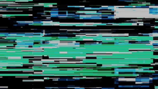 Hacking a computer network Glitch effect background Distortion of the digital stream Damaged signal