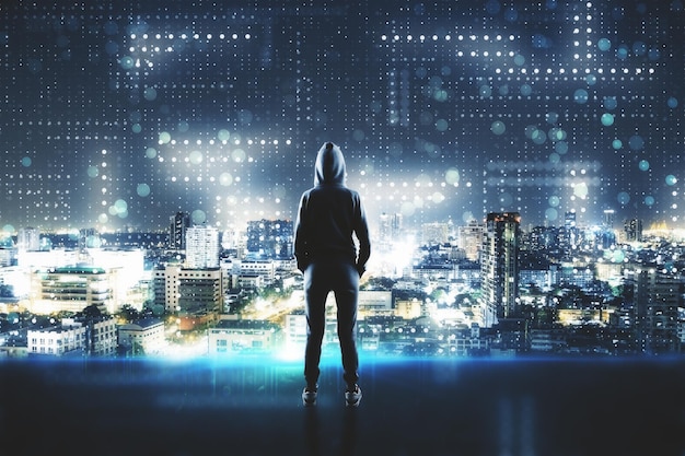 hacking and phishing concept