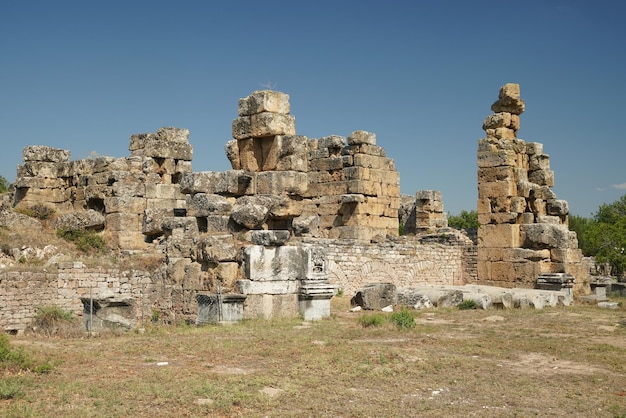 Aydin Turkiye의 Aphrodisias Ancient City에 있는 Hadrianic Baths