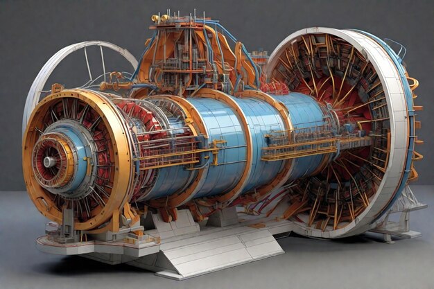 Photo hadron collider cad drawing