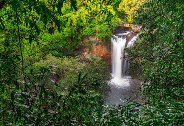 Haew Suwat Waterfall in Khao Yai Park, Thailand