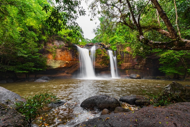 Haew Suwat Waterfall in Khao Yai Park, Thailand