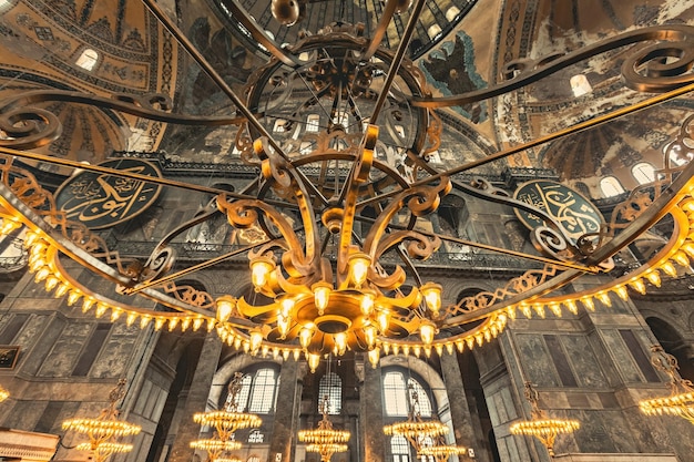 Hagia Sofia interior details Istanbul Turkey