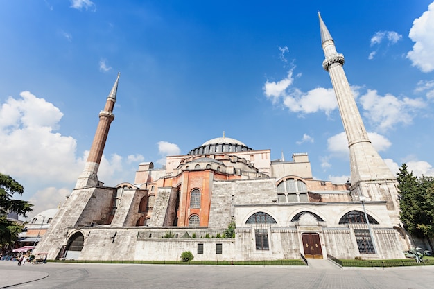 Hagia sophia in istanboel, turkije. hagia sophia is het grootste monument van de byzantijnse cultuur.