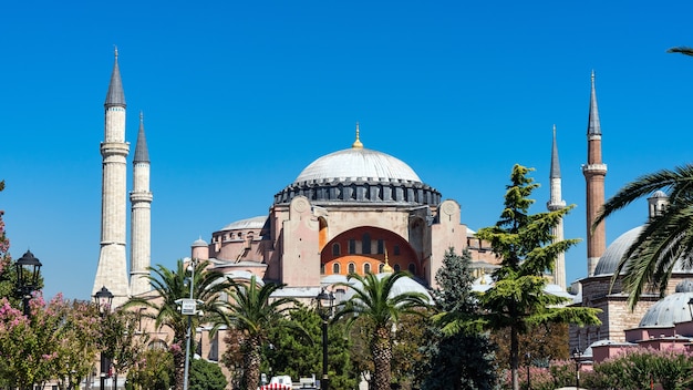 Hagia Sophia-moskee in sultanahmet, Istanboel, Turkije.